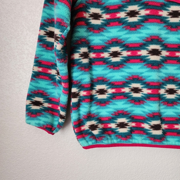 PATAGONIA x VINTAGE rare Wild Desert Print Synchilla fleece snap t size XS - Picture 9 of 9